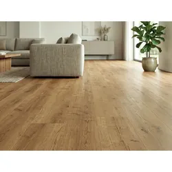 Designboden "Grand Solid" Rigid SPC, 6x240x1524mm, Eiche Natur, inkl. 1,0mm Kork-Trittschall, 2,19 m2 / VE