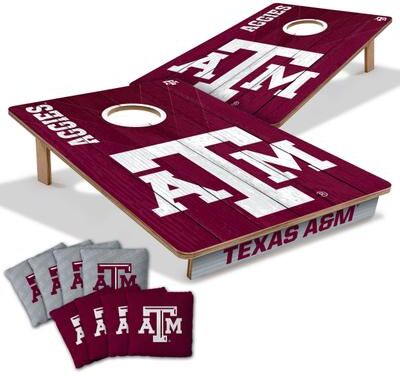 Skip's Garage Texas A&M Aggies NCAA Tailgate Cornhole Board Set