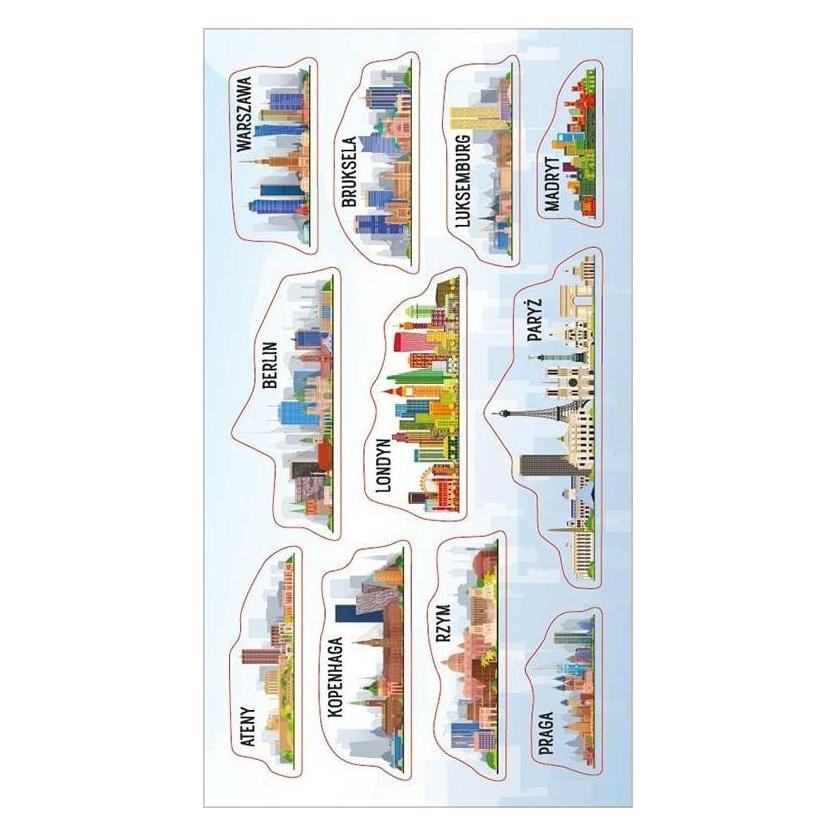 Incood Aufkleber Panorama europäischer Städte (11 Sticker) (47996064)
