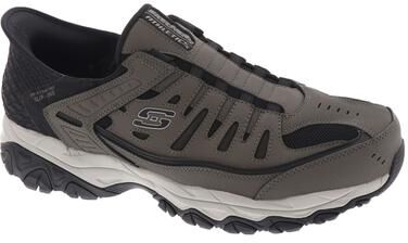 Skechers Sport Arch Fit Slip-Ins: After Burn M.Fit (Men's) Athletic in Brown, Size 8.5 M, Memory Foam/Synthetic