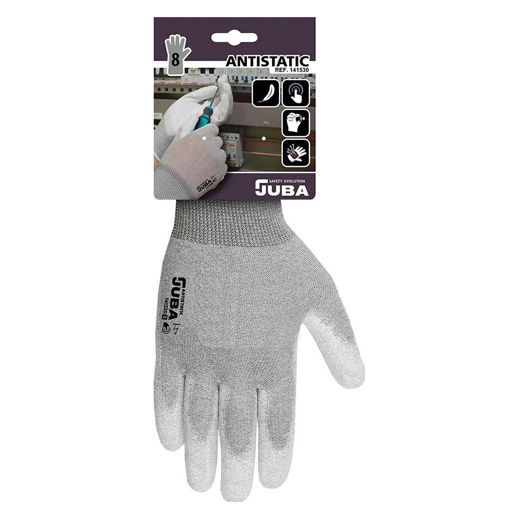 Juba Nylon/Kohlefaser-Handschuh mit Polyurethan-Handfläche, antistatisch, s-09 (9) (32684806)