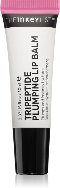 The Inkey List Tripeptide Plumping Lip Balm lip balm with magnifying effect shade Pink 10 ml
