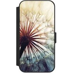 Nivocase Klapphülle für Apple iPhone 12 Pro Handyhülle aus Kunst Leder NIVOflip schwarz Blumen Fotografie (Apple iPhone 12 Pro), Smartphone Hülle, Schwarz