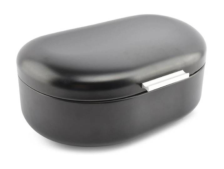 Brotkasten SALT AND PEPPER Salt & Pepper Brotkasten Crust Big 40 x 29 x 19.5 cm , schwarz, B:25cm H:19,5cm, Lebensmittelaufbewahrungsbehälter, Brotkasten