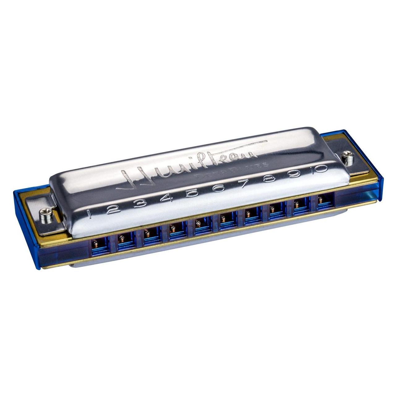 Hohner J.J. Milteau Deep Blues C-Diatonische Mundharmonika - MS-Serie - Edelstahlabdeckungen (Mundharmonika, Diatonisch) (M501301X)