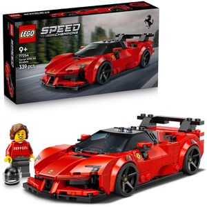 LEGO Speed Champions 77254 Ferrari SF90 XX Stradale Sportwagen, ab 9 Jahre, 339 Teile