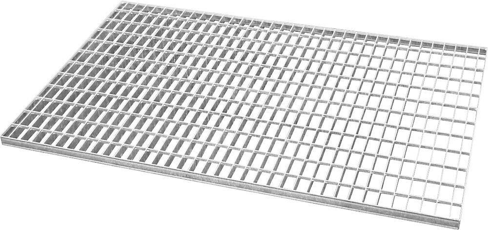 Gitterrost, für Auffangwanne für 200-l-Fässer, Edelstahl, LxBxH 1200 x 800 x 360 mm eurokraft pro
