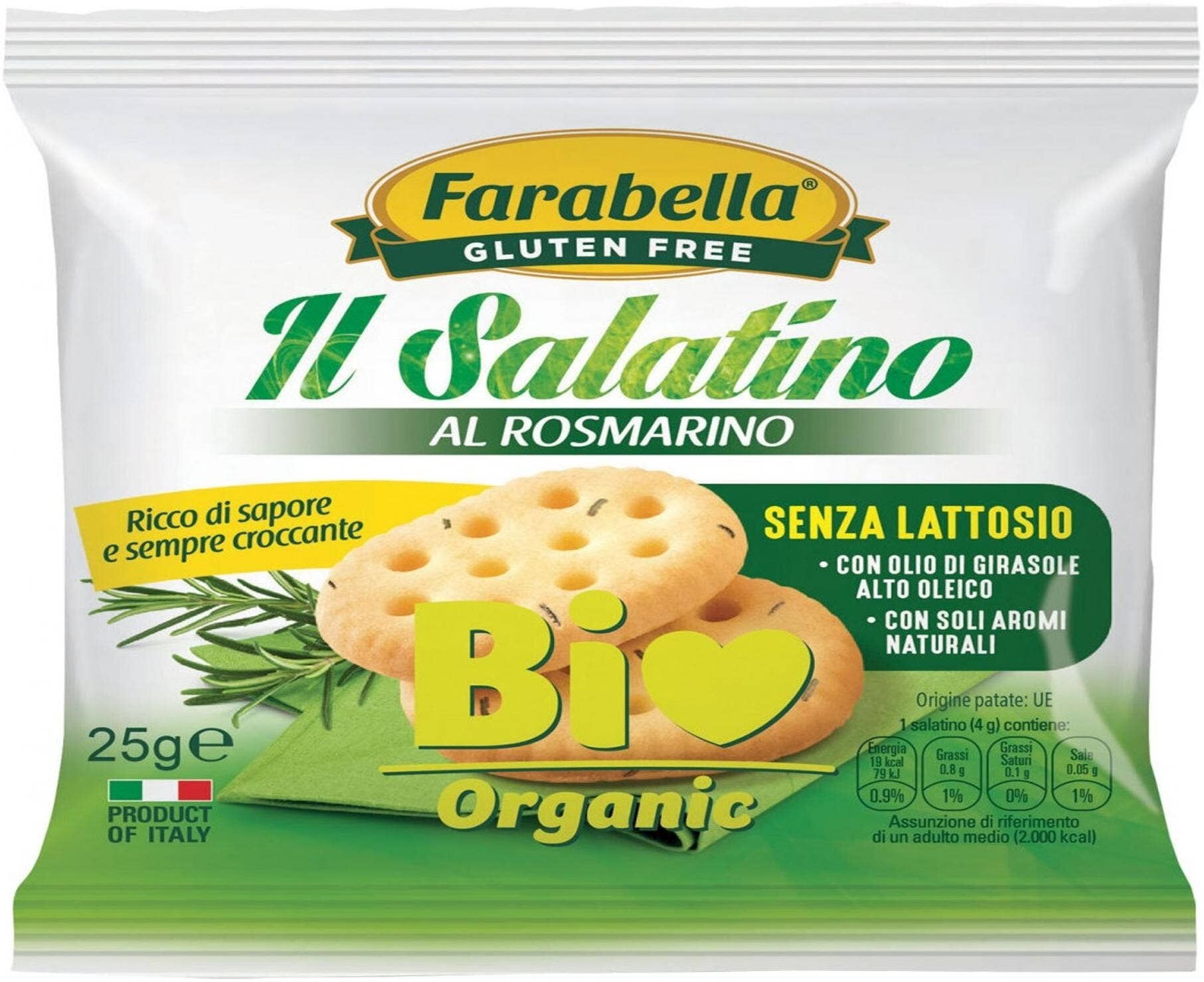PROBIOS Farabella Bio - Il Salatino Al Rosmarino 25 Grammi 