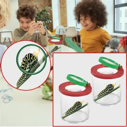 2er-Set Becherlupe - Insektenbox & Naturbox mit Lupe Ø 9 cm - Ideal für Kinder & kleine Naturentdecker - Fördert Forschergeist & Umweltbewusstsein