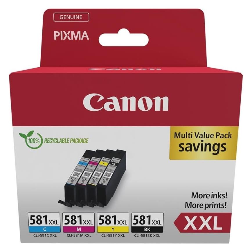 Canon CLI-581XXL Ink Cartridge C/M/Y/BK (BK) (1998C006)