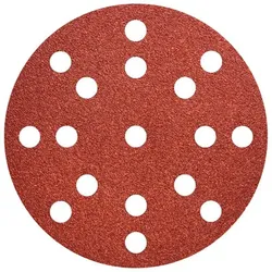 50 Haftschleifblätter 125mm, P180, Holz + Metall, "multi-hole" (626853000)