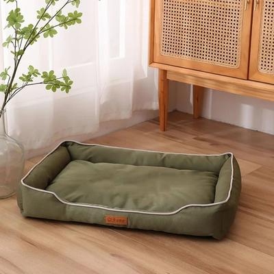 Uplift Essentials Four Season Orthopedic Square Dog Bed Waterproof Bite Resistant Pet Mattress green m