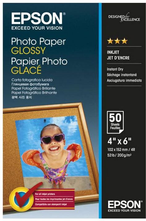 PAPEL IMPRESSORA EPSON FOTO 4X6 50F
