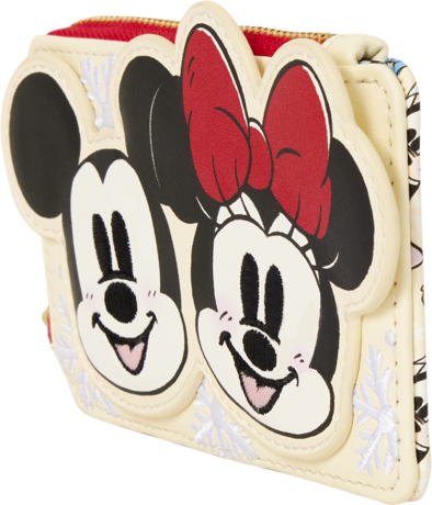 Loungefly Mickey ; Friends Holiday Card Holder - Official Disney Accessory, Compact Card Holder Style