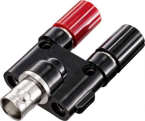 TRU COMPONENTS Adapterstecker BNC-Buchse - Buchse 4mm gerade Schwarz