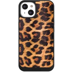 Nivocase Handyhülle für Apple iPhone 13 Hülle NIVOpure Case Schwarz Animalprint Fell Leopard (Apple iPhone 13), Smartphone Hülle, Schwarz