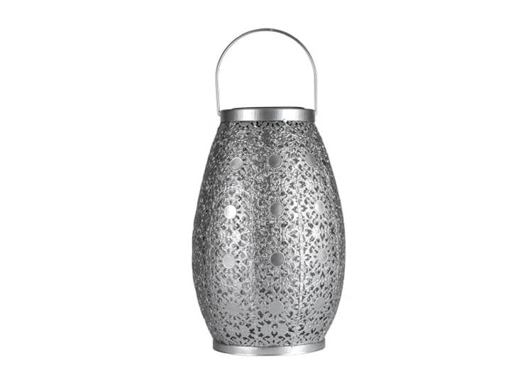 Paulmann Pauleen 48295 lanterne solaire à LED Sunshine Tem\, hauteur 27\,5 cm\, argent\, IP44\, lampe solaire