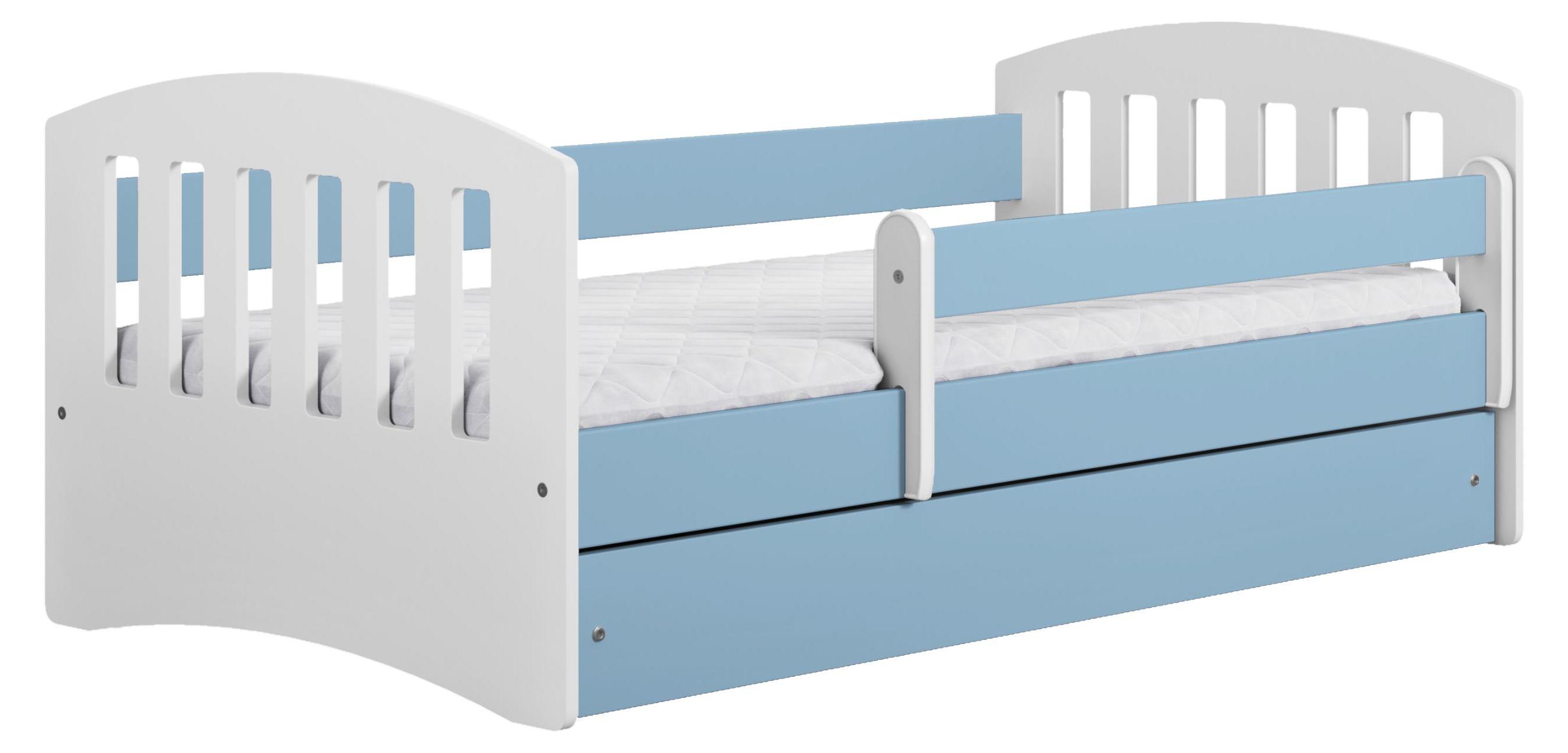 raumhirsch KINDERBETT CLASSIC mit Schublade ohne Matratze Blau 90/65/184