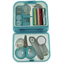 Edco Nähzeug 14pcs 3ass clr, Nähzubehör, Blau