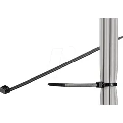 GOOBAY 17072 - Kabelbinder 300x3,5 mm, UV-witterungsstabil, schwarz