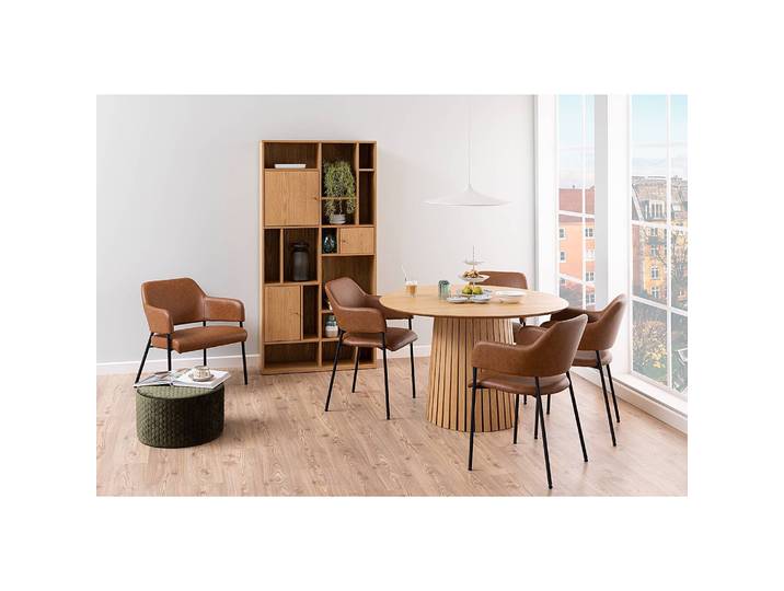 Esstisch Ø 120cm Braun