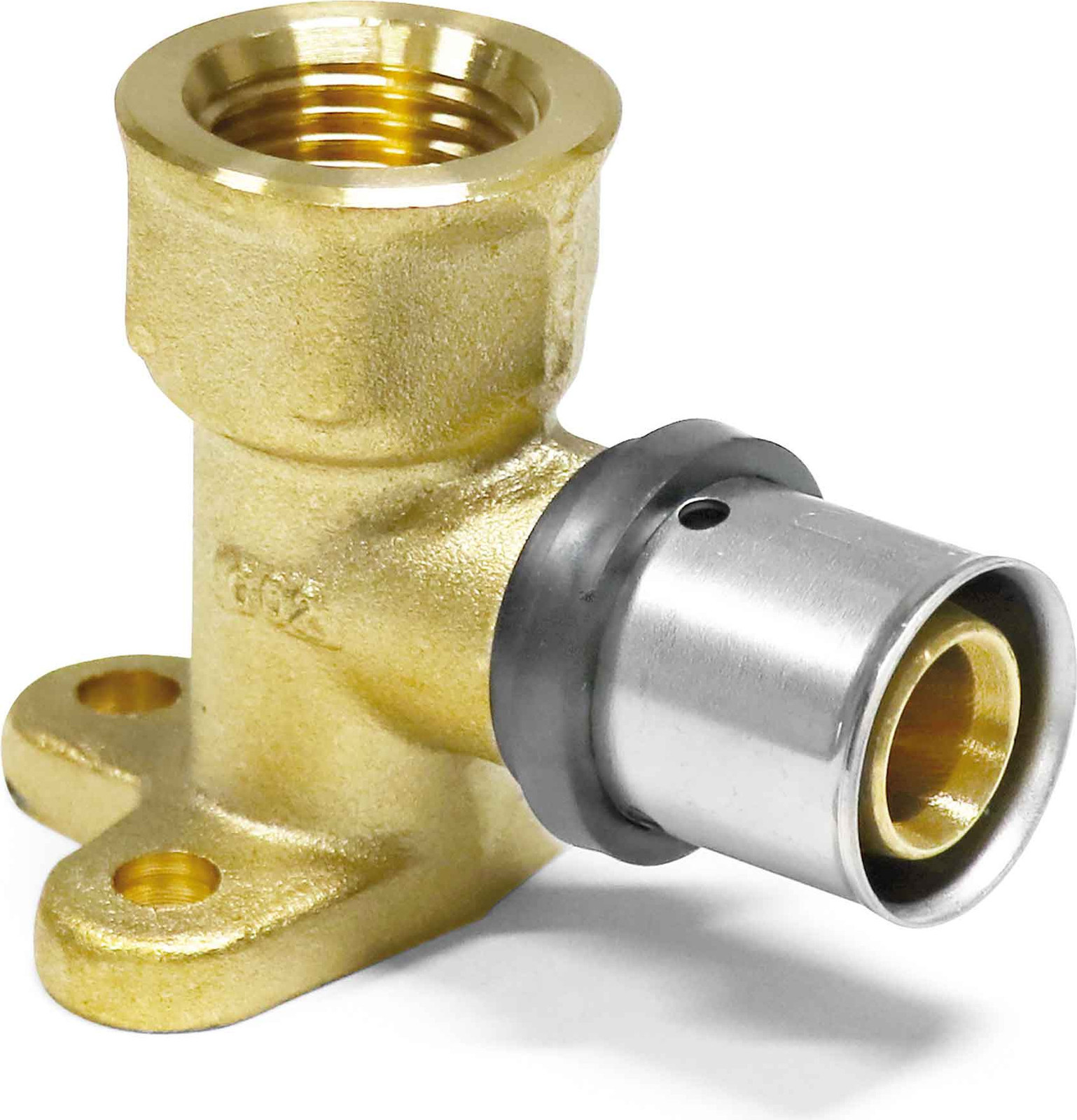 Pipetec Perswandfitting 20 x 2 mm - 1/2 inch - 78 mm