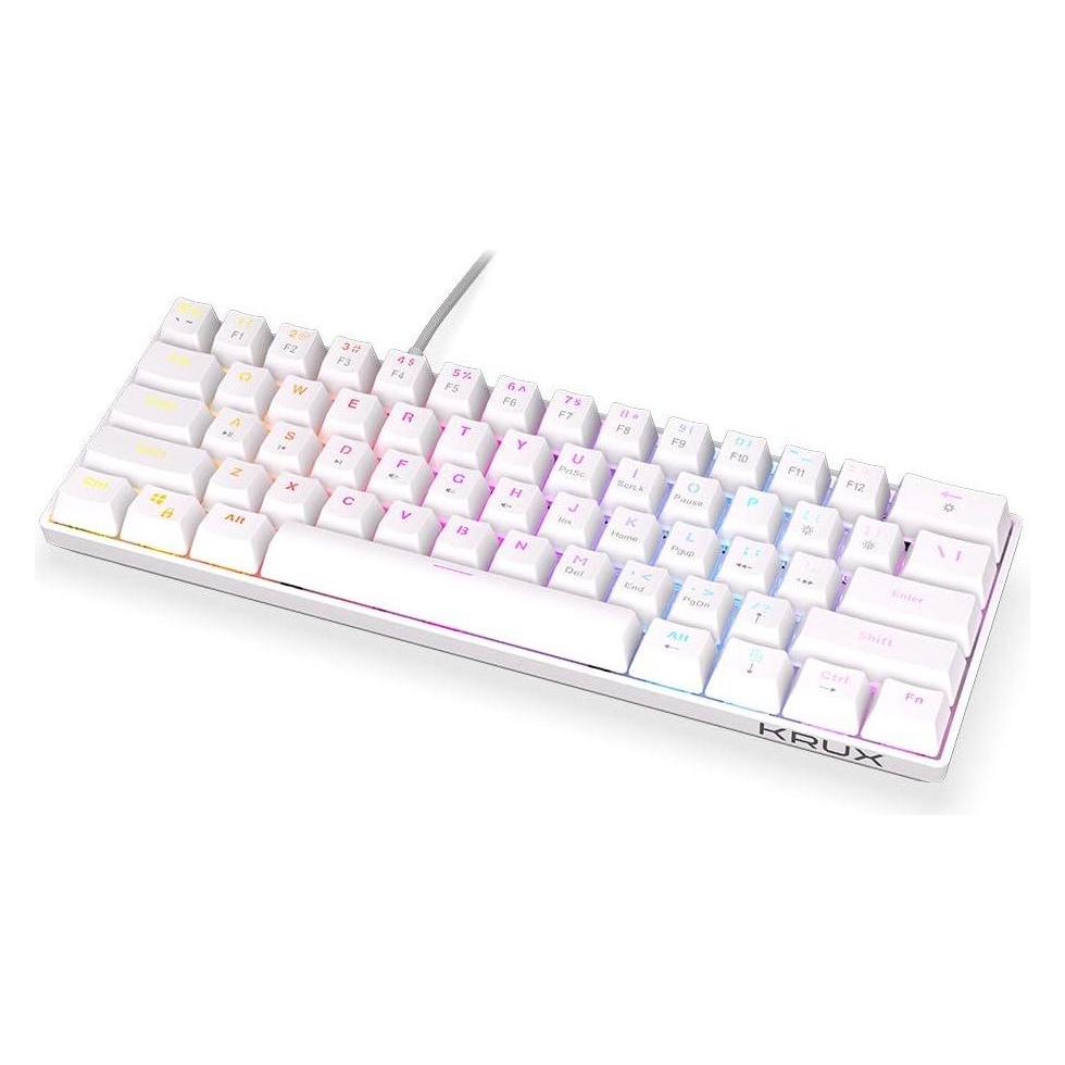 Krux Klawiatura Qara 60% White (KRX0138) (US, Kabelgebunden) (KRX0138)