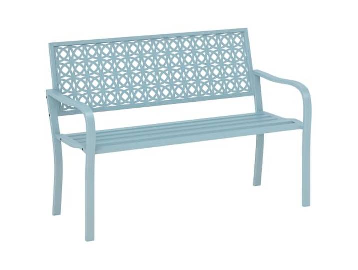 Outsunny 2-zits tuinbank weerbestendig zitbank 127 x 63 x 85 cm Blauw