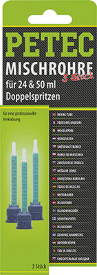 Petec Mischrohr, Kartuschen Statikmischrohr Für Doppelkartusche (3 Stk) 98603