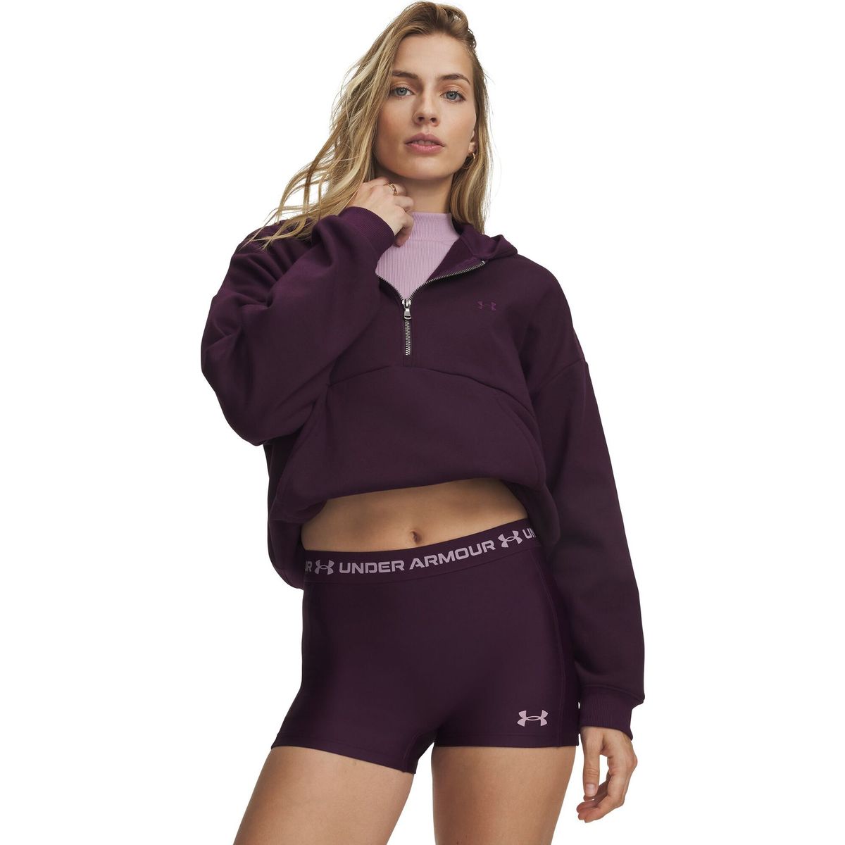 Under Armour Icon Fleece Half Zip Hoodie purple purple echo (526) S 6012843-526-SM