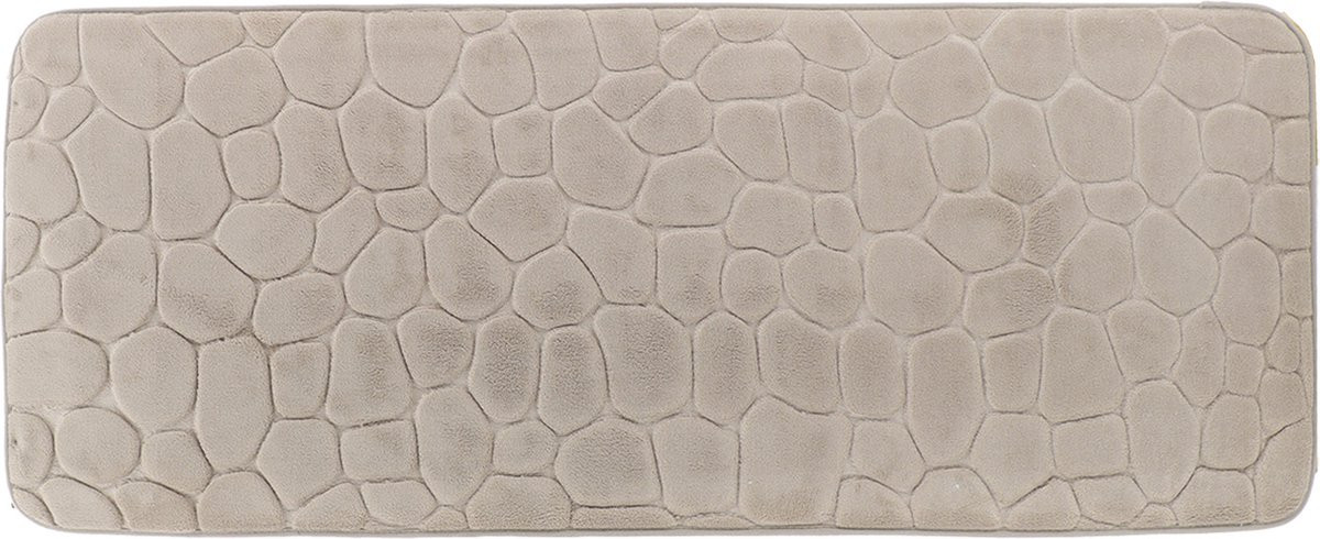 Tendance Badmat Pebble - Memory Foam - Taupe - 45 x 120 cm - Antislip - Badkamer