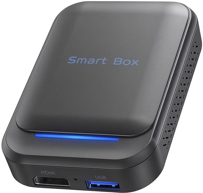 Timeknow R605 Android 11 Wireless CarPlay Multimedia Box   schwarz - Refurbished