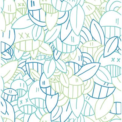 Arm of Casso Multi Cool Floral Sequence Peel & Stick Wallpaper