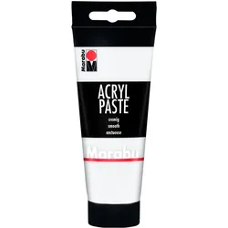 6x Marabu, Künstlerfarbe + Bastelfarbe, Künstler- Acrylfarbe Acrylpaste 070 weiss 100 ml (100 ml)