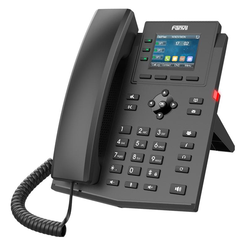 Fanvil IP Telefon X303W schwarz (X303W)