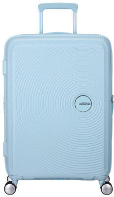American Tourister Soundbox Pastels 67cm 4-Wheel Expandable Suitcase - Pastel Blue