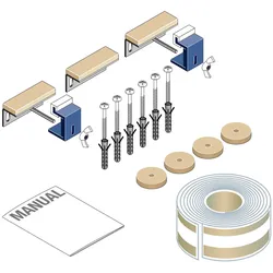 LAUFEN Schallschutzset für kleine Duschwannen bis 900x900, H2989810000001