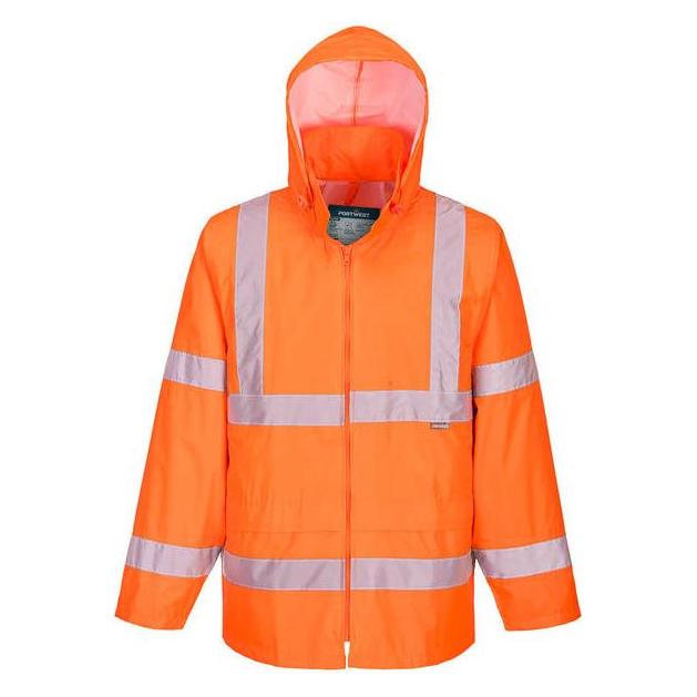 Portwest Warnschutz-Regenjacke orange H440, 6XL (6XL) (H440ORR6XL)