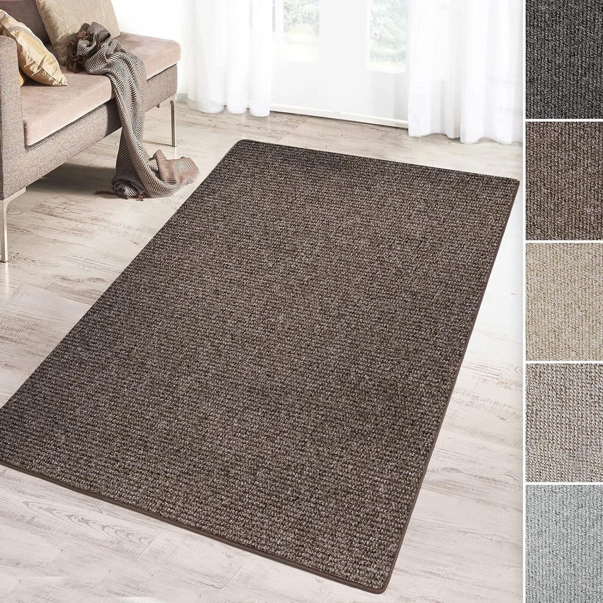 Tapijtloper Carlton Gangloper Keukentapijt Bruin - 80 x 350 cm