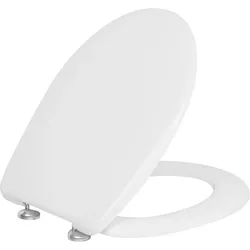 WC-Sitz Twist-Clean (INOX) antibakteriell Edelstahlbefestigung weiß aus Duroplast
