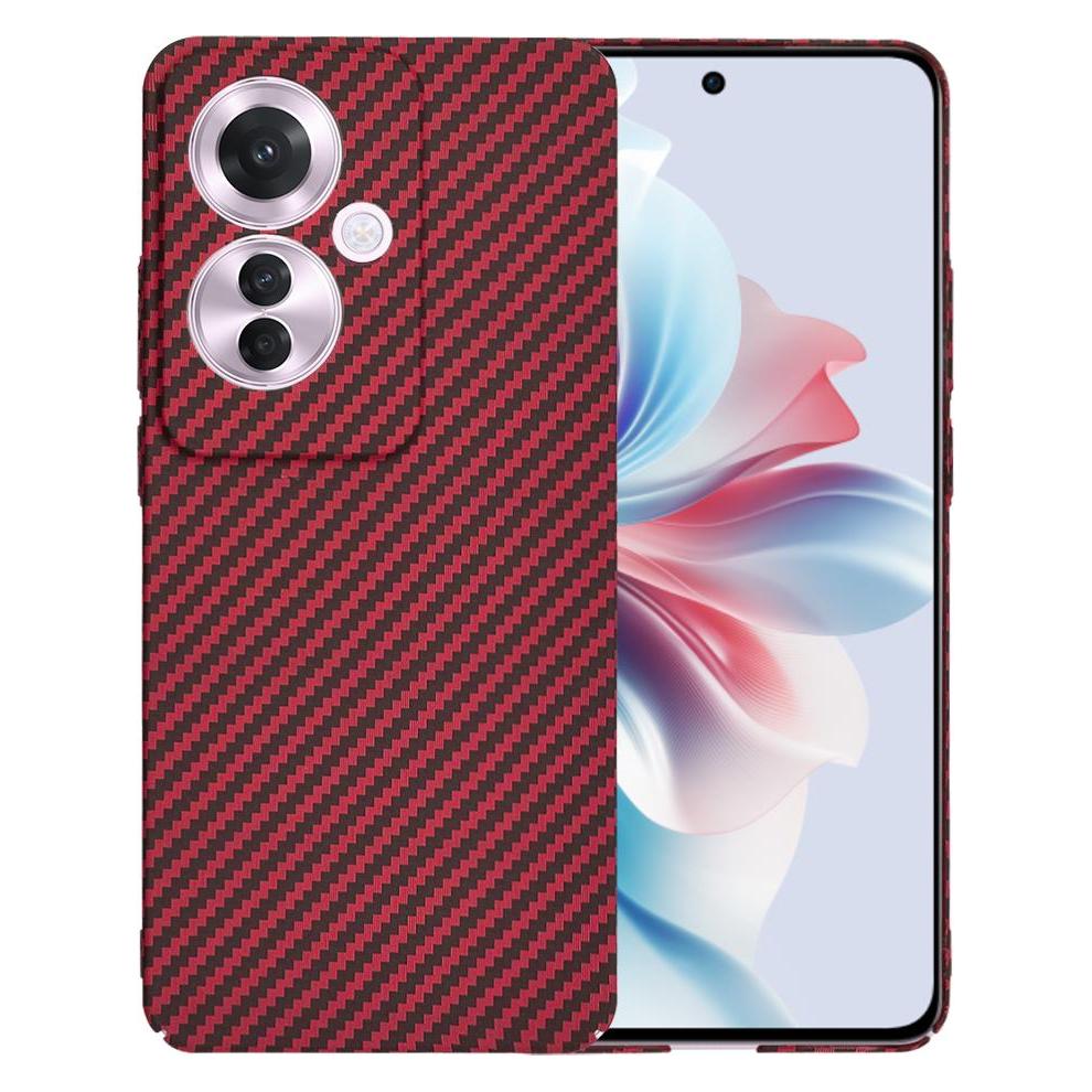 Techsuit - Carbonite FiberShell - Oppo Reno11 F - Red (Oppo Reno 11F) (56356659)