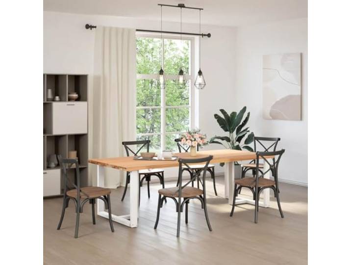KTHLBRH Stahl Tischbeine T-Form 2 STK Weiß 90x35x72-73 cm Pulverbeschichtet, verstellbare Nivellierfüße, vorgebohrte Löcher, Montagezubehör inklusive