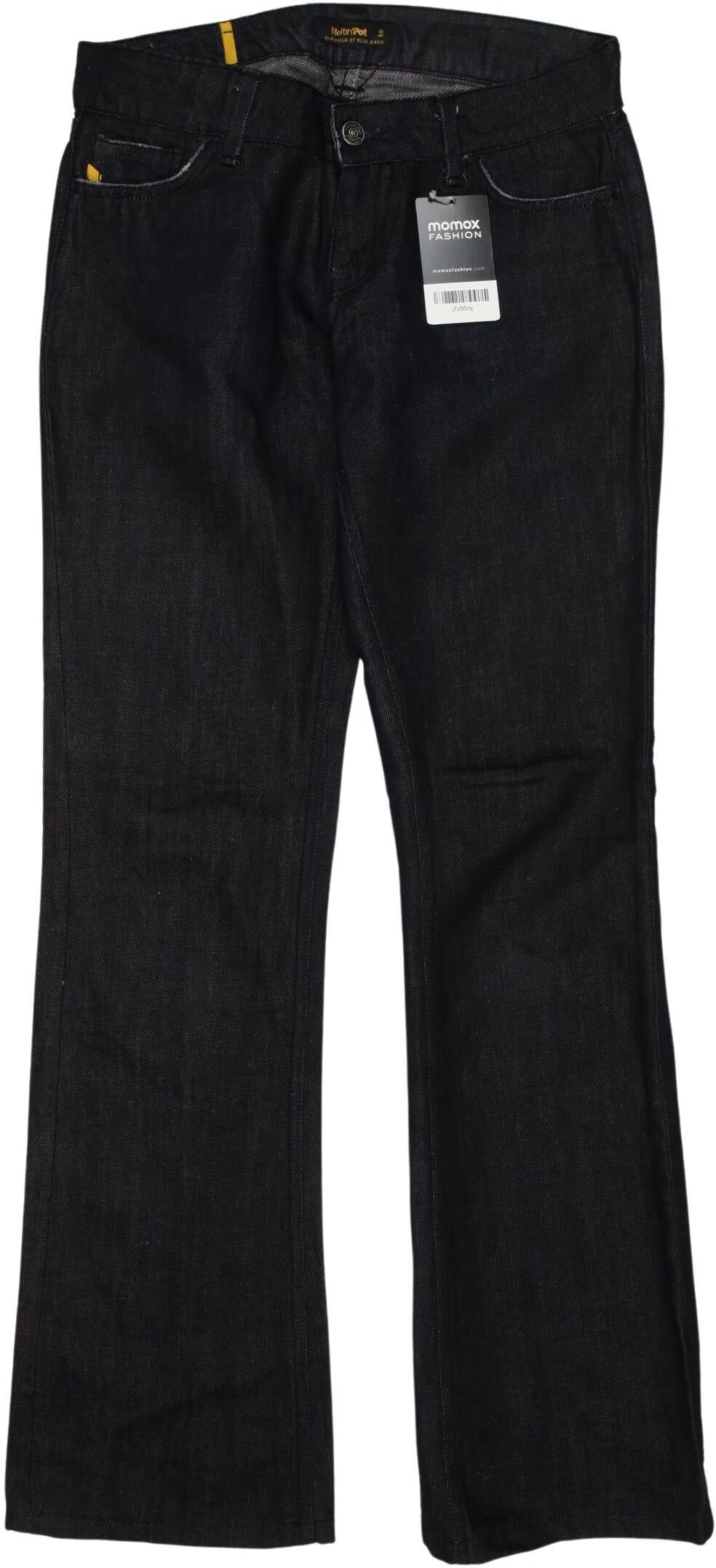 Meltin Pot Damen Jeans, Marineblau, Gr. W26, Leinen / Baumwolle - Second Hand