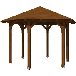 Skan Holz Pavillon Colmar-Größe 2-nussbaum