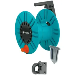 Gardena 2650-20 Gartenschlauchrolle Wandmontierte Rolle Manuell Schwarz, Türkis