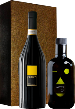 Wein-Geschenkset - Olivenöl + Wein - Feudi di San Gregorio - 2 Fl. - 1.25L