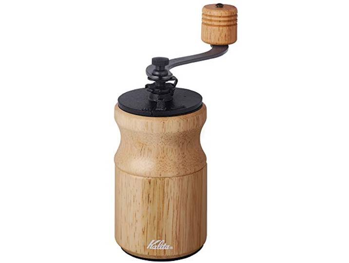 Carita Kalita Kaffeemühle Holz Handmühle Manuelle Natur KH-10 N #42167 Antike Kaffeemühle Kleine Outdoor Camping Einstellbare Mahlwerk mit Deckel