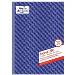 Avery Zweckform Formularbuch »Auftrag« A4 - 2-fach gelb, 21x29.7 cm