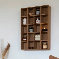 Setzkasten Hängeregal im Retrostil 63 cm hoch