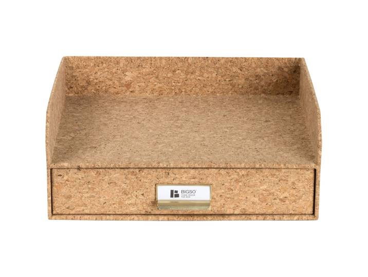 BIGSO BOX Organizer Office braun Kork B 33.5 cm T 25.5 cm